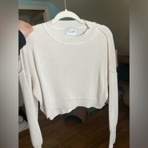 Trendy Cropped Sweater by Pink Rose